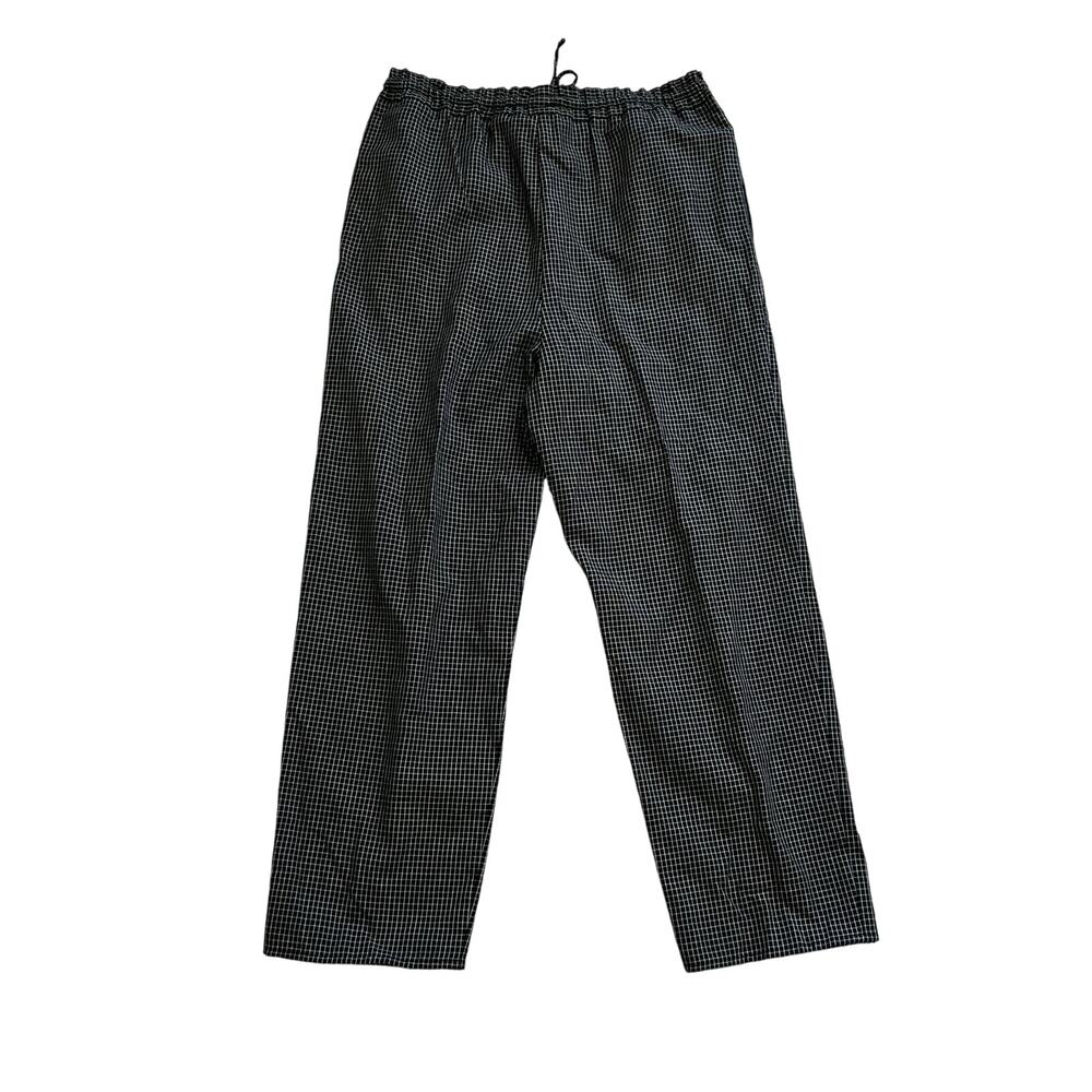 Liz Claiborne Liz Sport Gingham Pants Petite Medium Wide Leg Casual - Picture 2 of 6